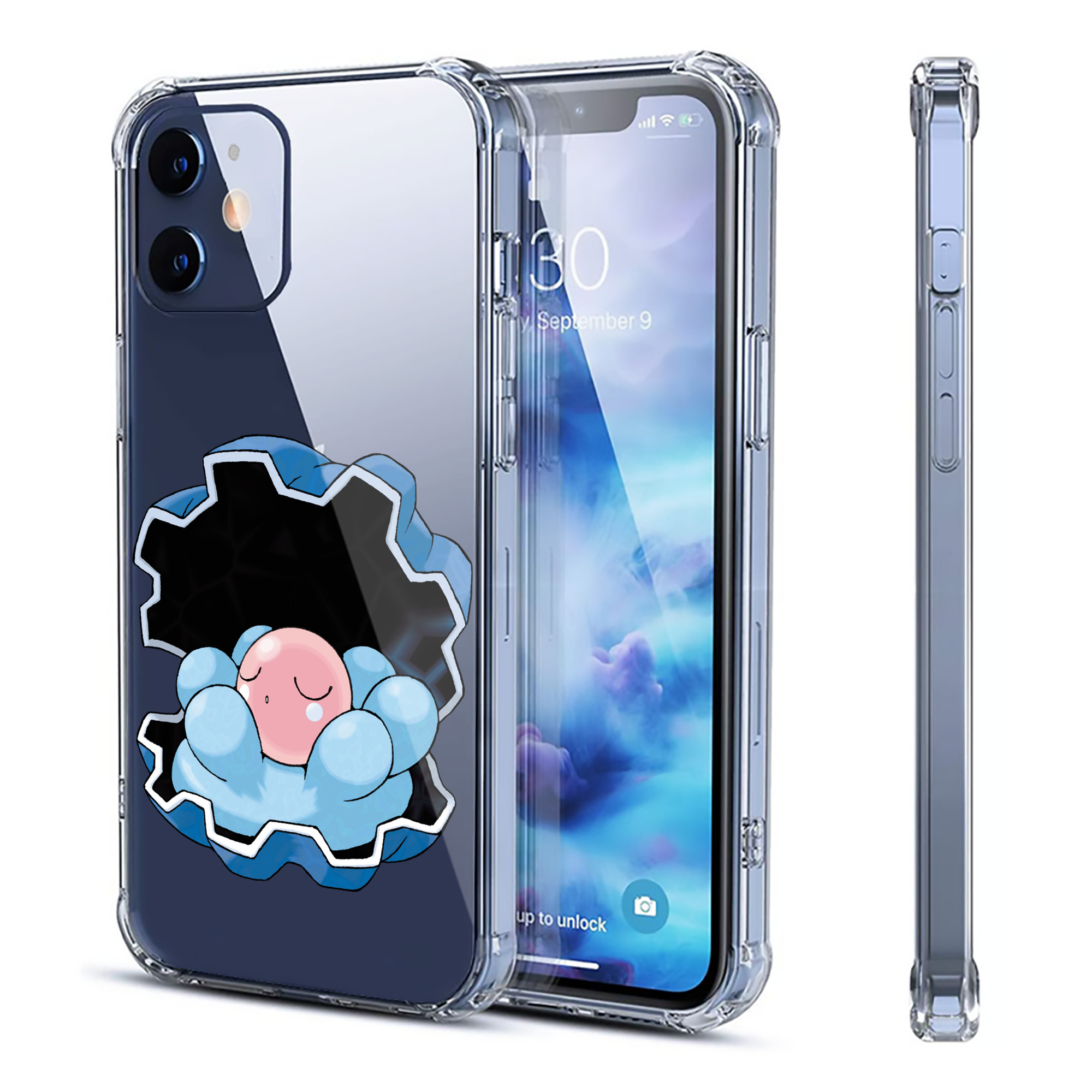 （画像用） ポケットモンスター Pokémon 【iPhone 12シリーズ対応】透明スマホケース（クリアソフトケース）